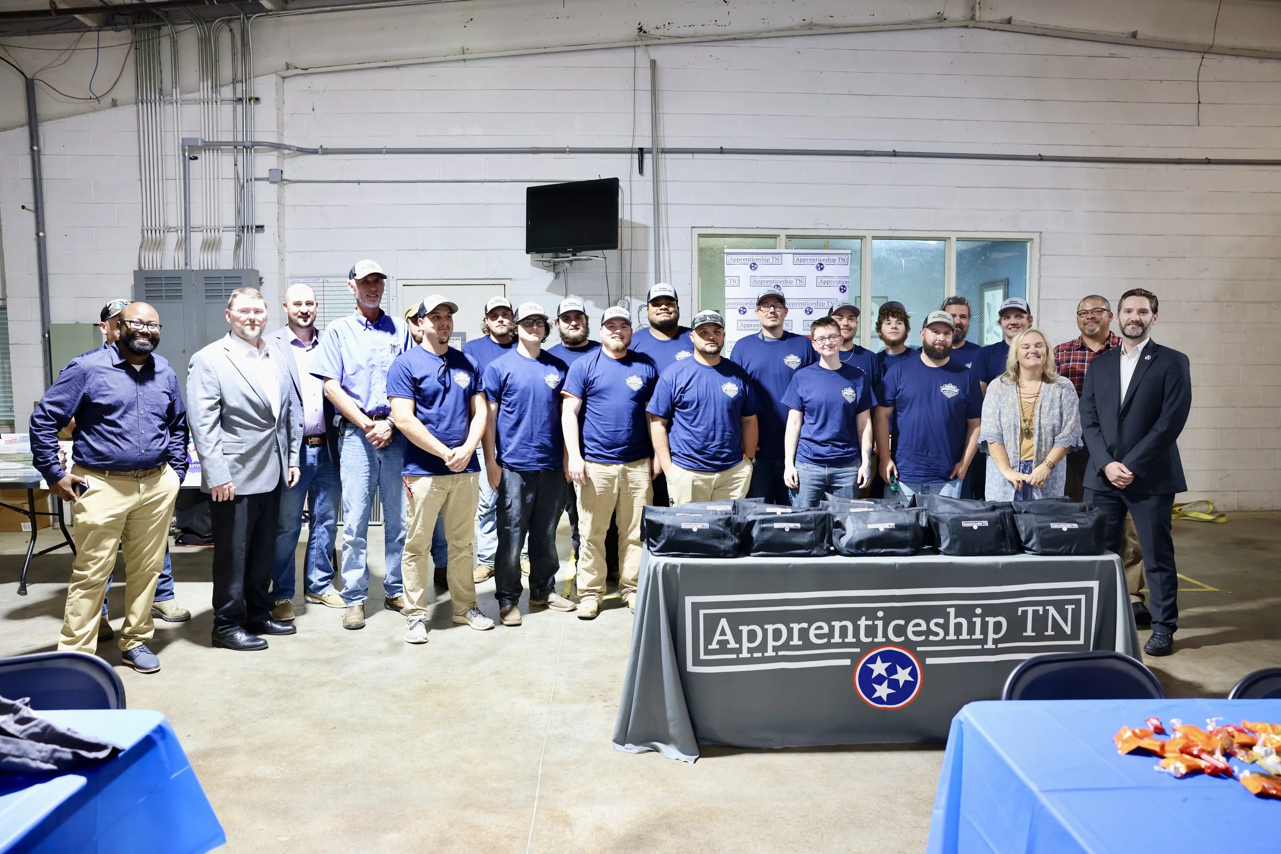 Young people at a hands-on career training workshop